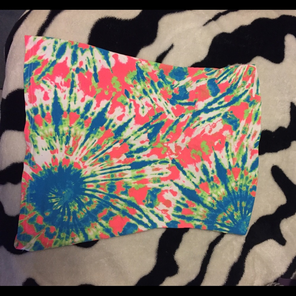 Tie dye tube top