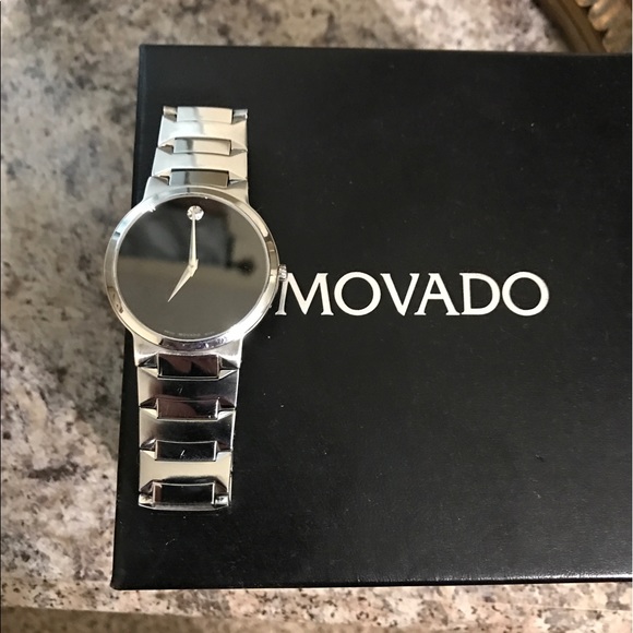 Movado watch with box and papers main image 4