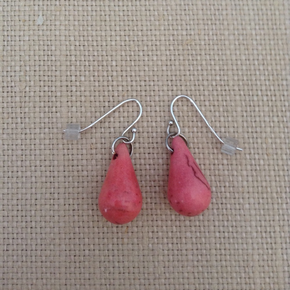 .925 SS Ear wire drop  earrings