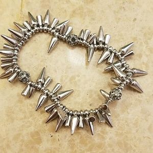 Stella & Dot Renegade Cluster Bracelet in Silver