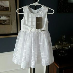 Mayoral toddler white dress 2T NWT