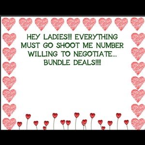 Bundles bundles bundles everything must go!!!! ☺️