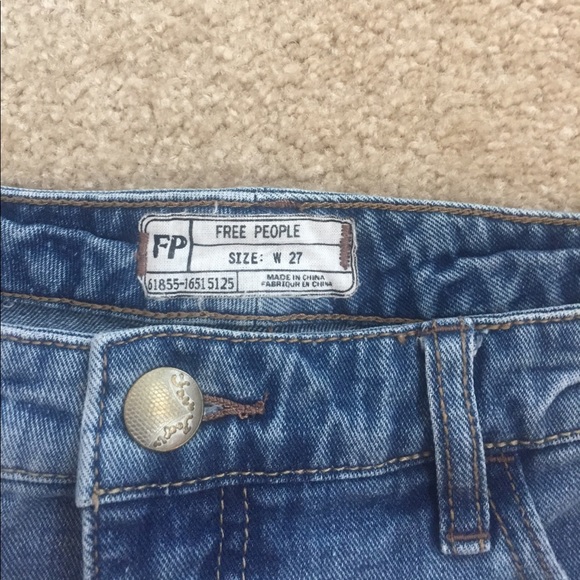 Free People Denim Shorts Size 27 - Picture 3 of 4
