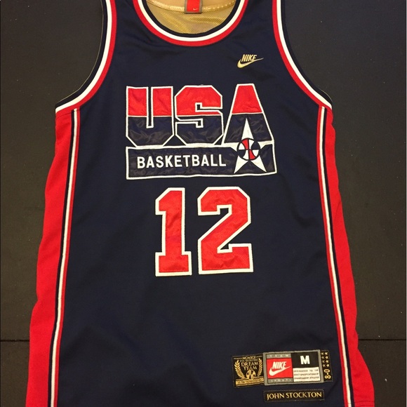 john stockton dream team jersey