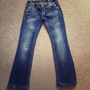 Miss Me JP5156B Fleur De Lis Jeans Size 26