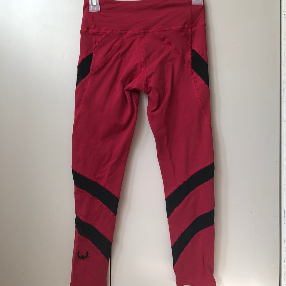 Crossfit WOD Gear Burnt Red Tech Mesh Tight