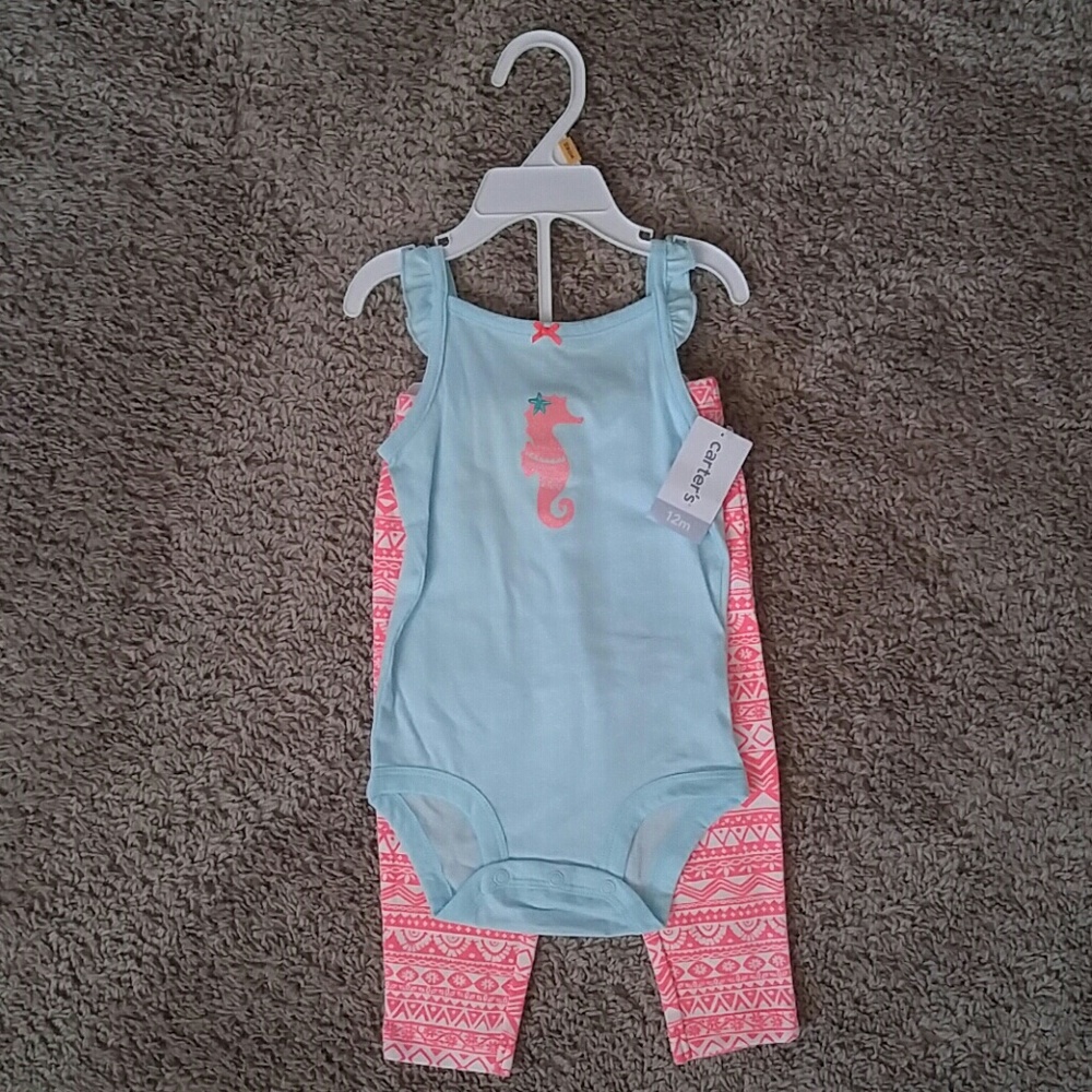 12 month Carter's pant set
