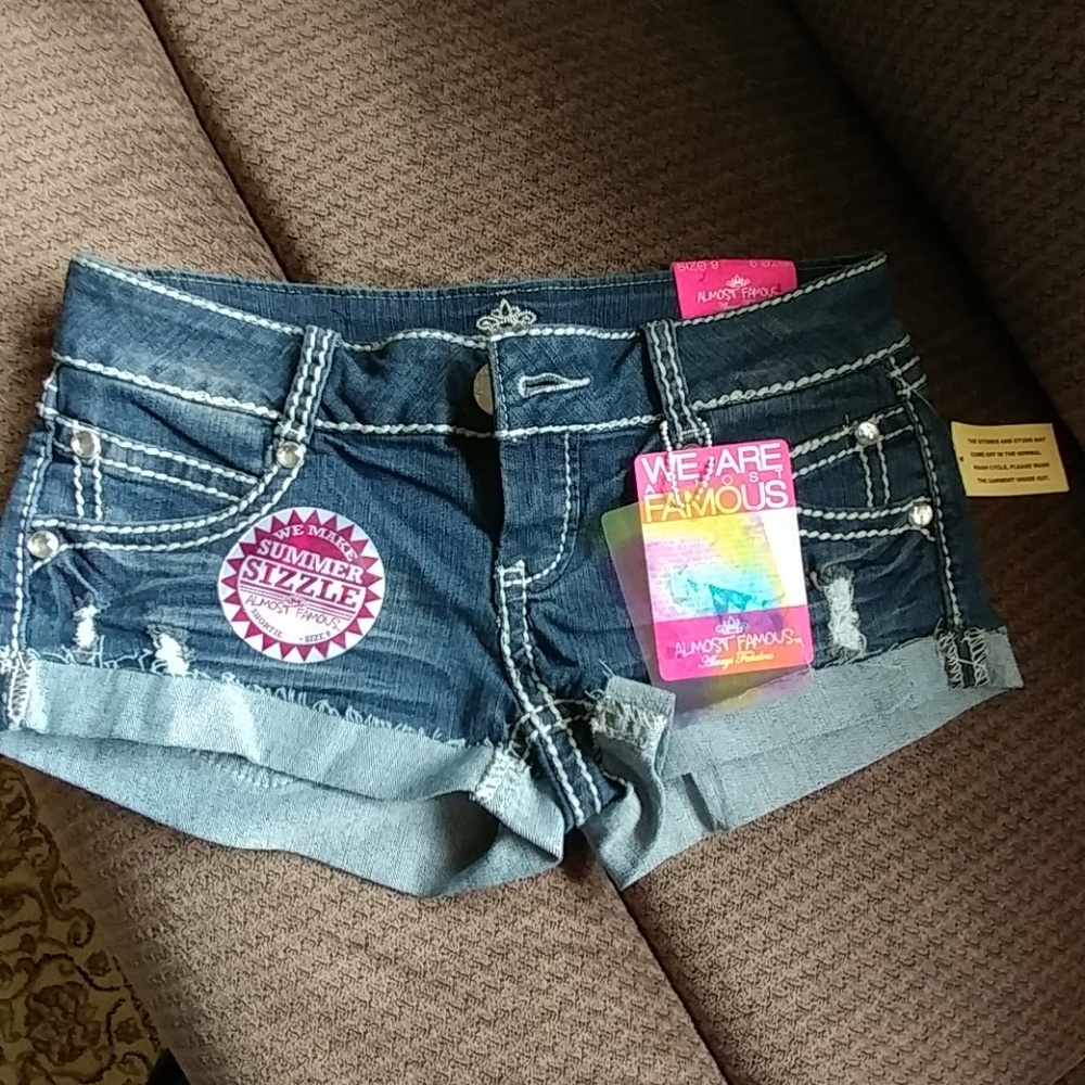 Denim shorts