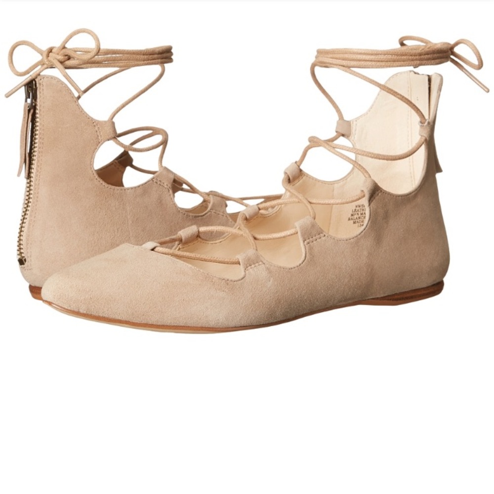 Nine West Lace Up Ballet Flats