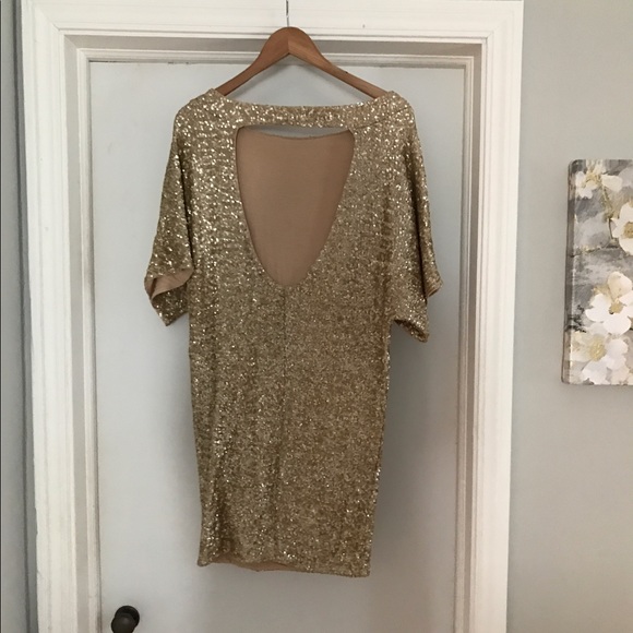 Gold sequin dress - Picture 2 of 2