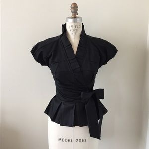 Diane Von Furstenberg Silk Wrap Blouse