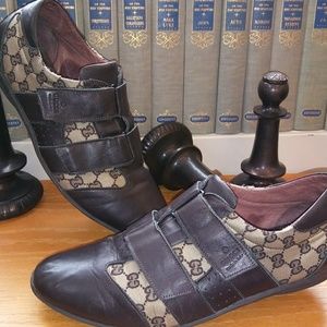 Gucci "Guccissima" Dbl strap Logo Sneakers