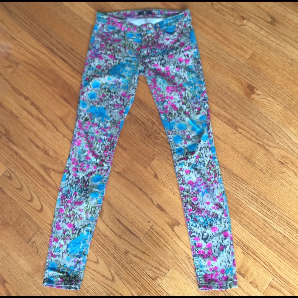 7 For All mankind Floral Jeans