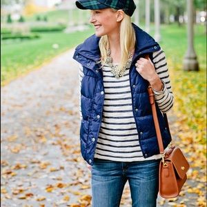 navy puffy vest