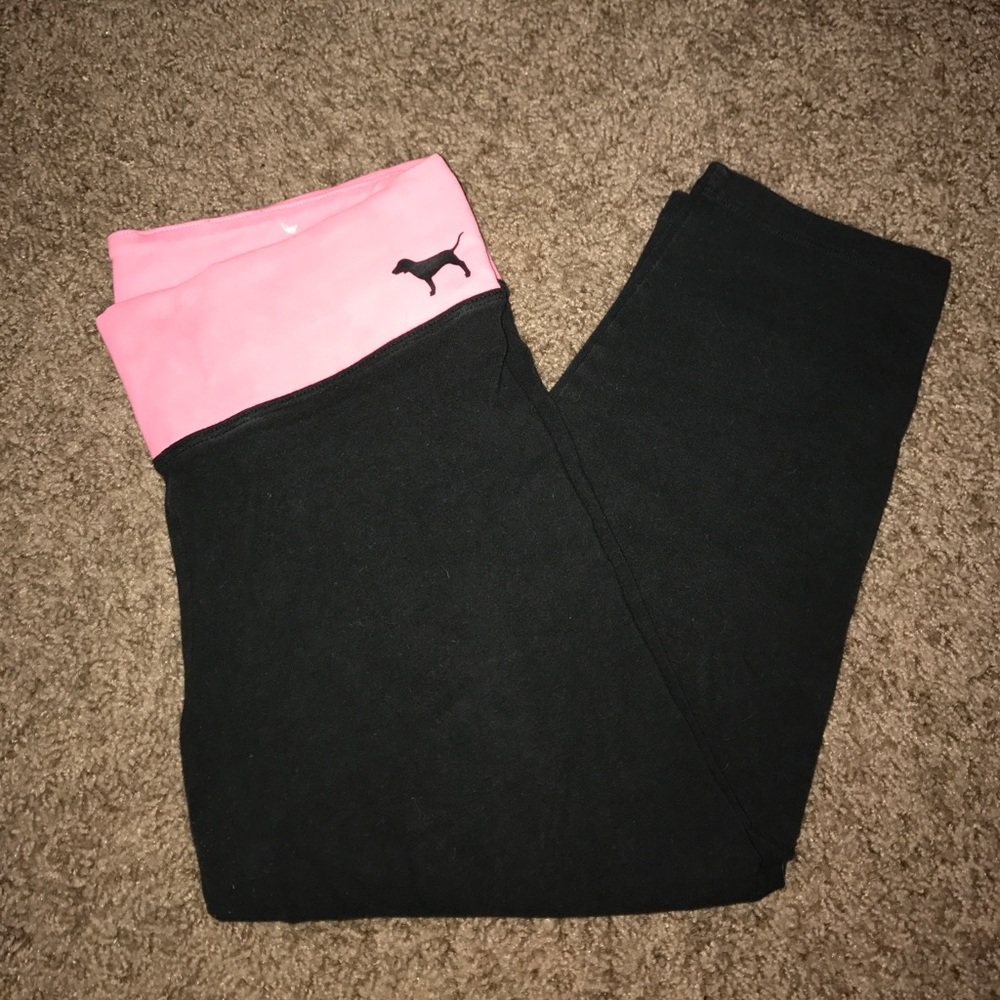 Pink waist top VS yoga Capri