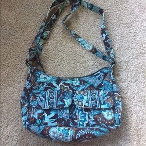 Vera Bradley Java Blue Shoulder Purse