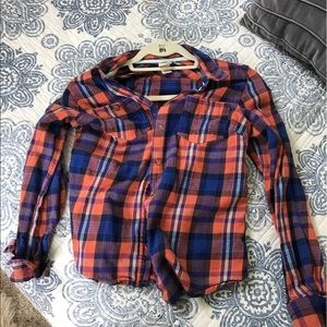 Mossimo flannel long sleeve tee