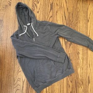 Lightweight 1/4 zip coastal hoodie