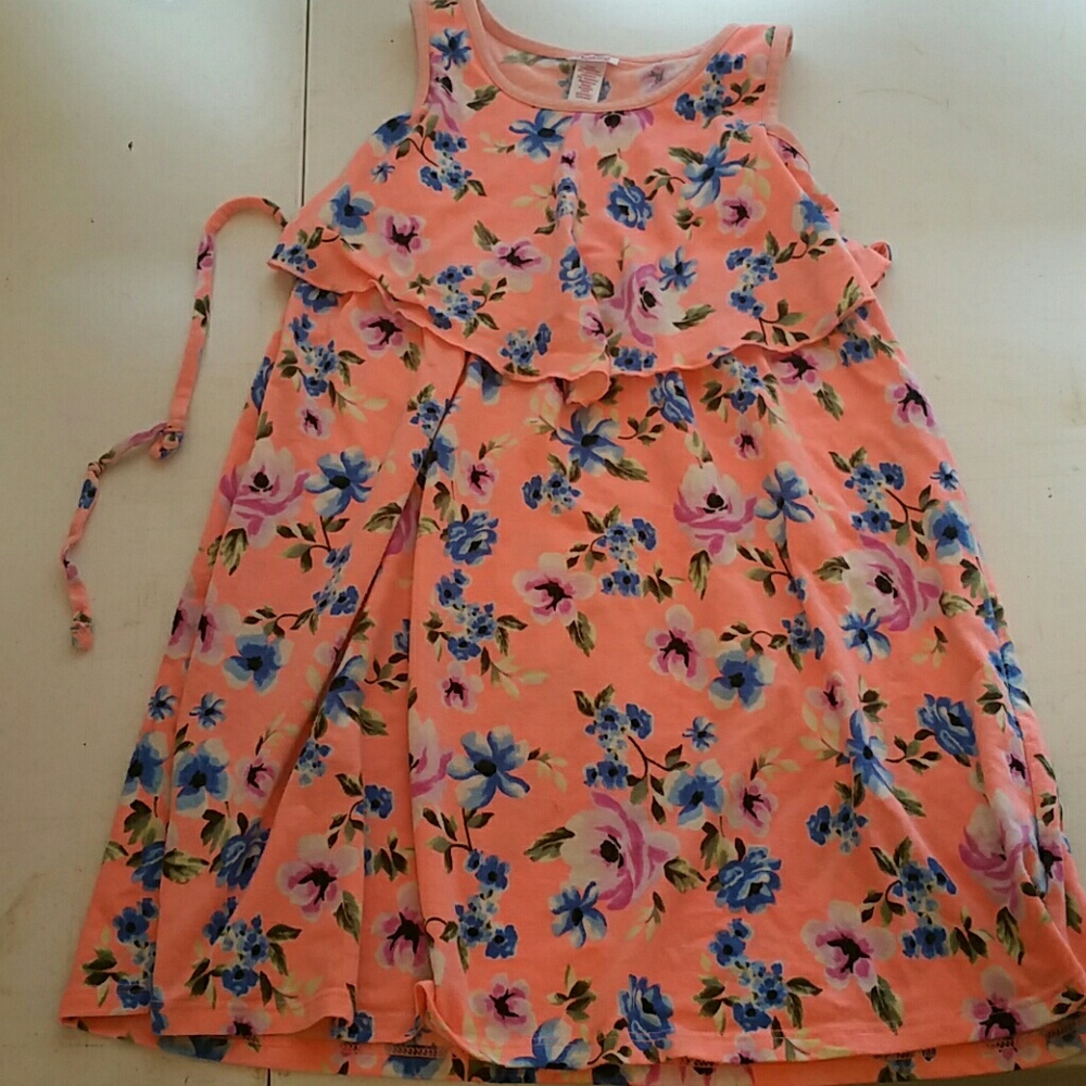 Girls floral size 7 sleevless dress