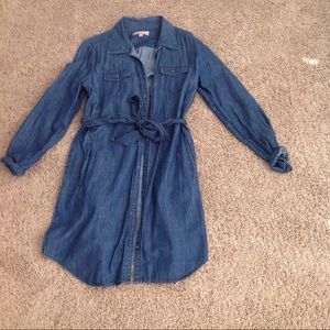 Banana Republic Blue Jean Button Up Dress
