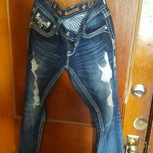 Rock revival skinny jeans! GENTLY USED!!