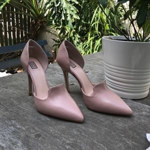 Blush Loafer Pumps