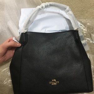 Coach leather Edie satchel