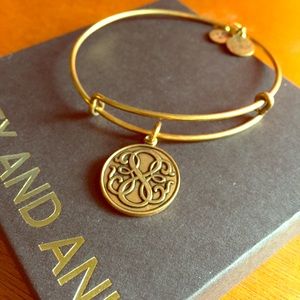 Retired ALEX AND ANI Path of Life charm bangle