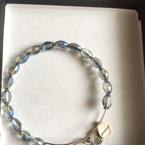 ALEX AND ANI retired holiday blue beaded bangle