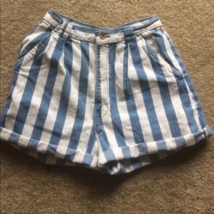 striped shorts