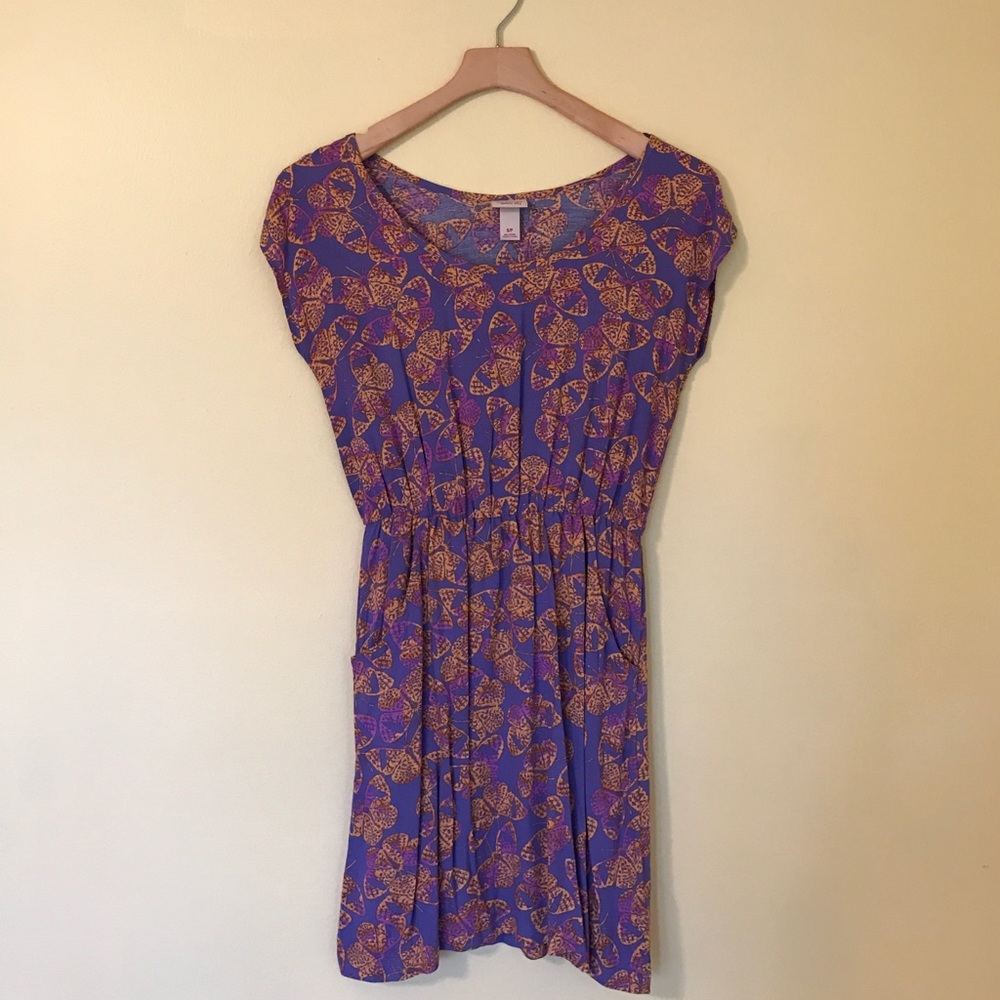 Mossimo purple butterfly dress