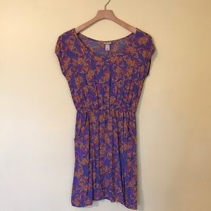 Mossimo purple butterfly dress