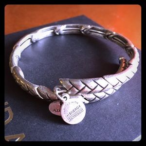 Retired ALEX AND ANI silver metal wrap bracelet