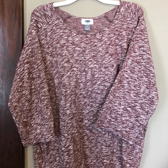 Old navy light weight sweater 3/4 sleeves, maroon - Picture 1 of 2