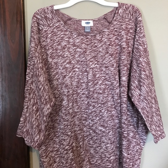 Old navy light weight sweater 3/4 sleeves, maroon - Picture 2 of 2