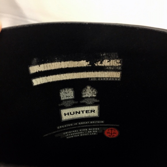 🖤BLACK🖤 HUNTER BOOTS (kids size) NOT FOR TRADE - Picture 5 of 8