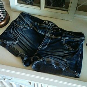 Dark Wash Jean Shorts