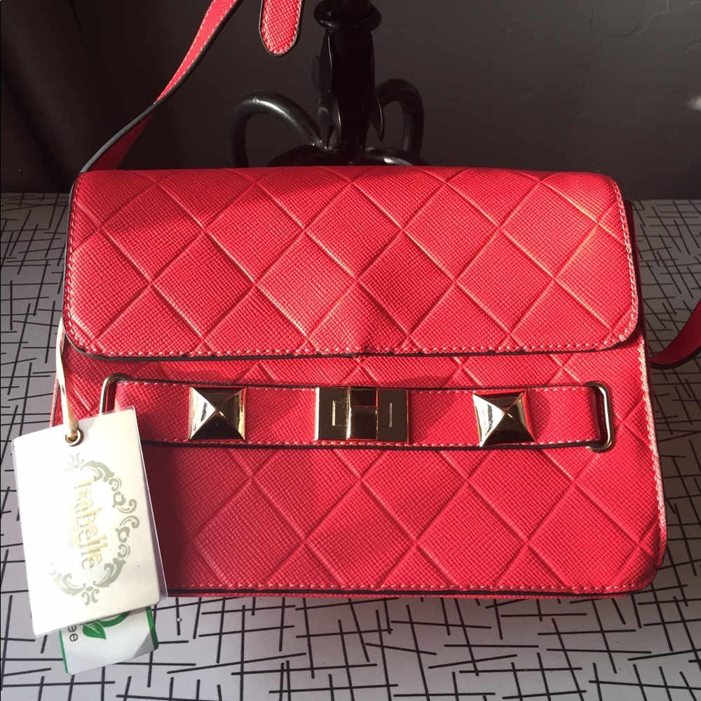Isabelle Coral Crossbody satchel NWT