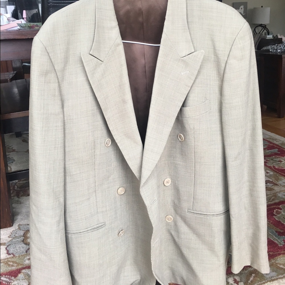 Men's beige suit set