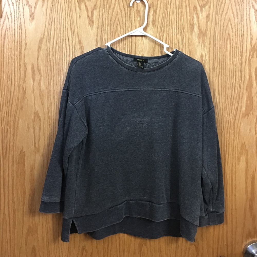 Distressed FXXI sweater