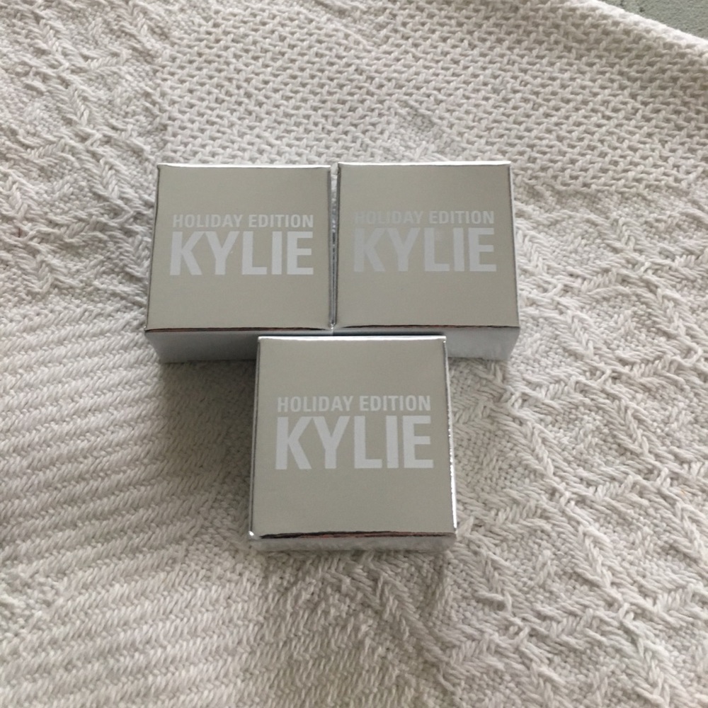 Kylie Cosmetics Holiday Creme Shadows all 3 shades