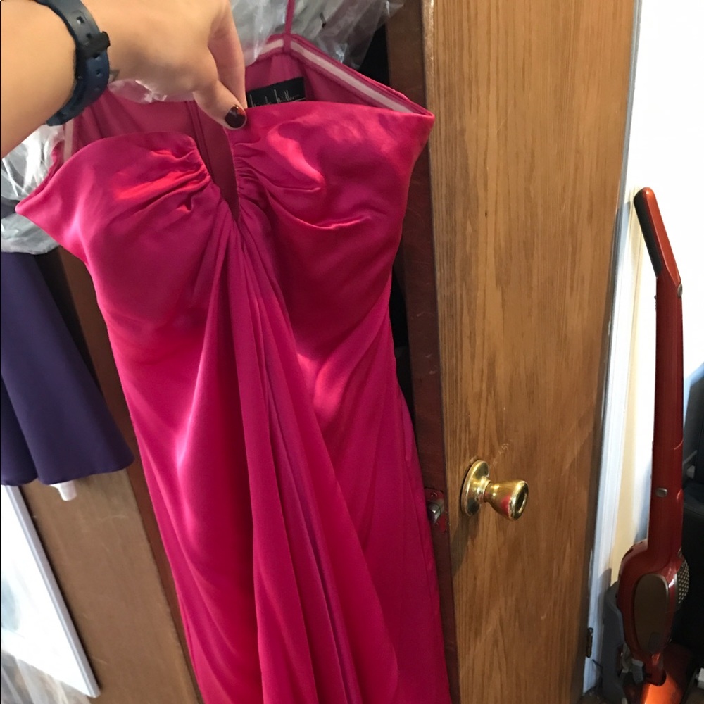 Nicole Miller silk pink dress