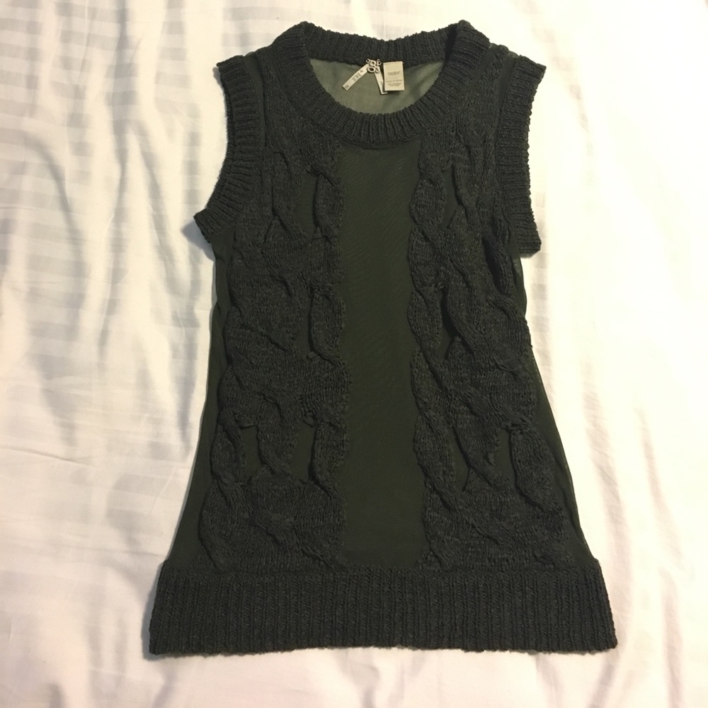 Knitted sweater tank