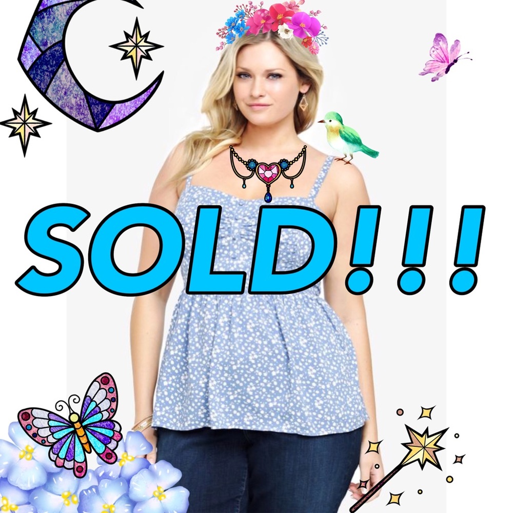 NEW & Tagged TORRID Floral Print Challis Tank top