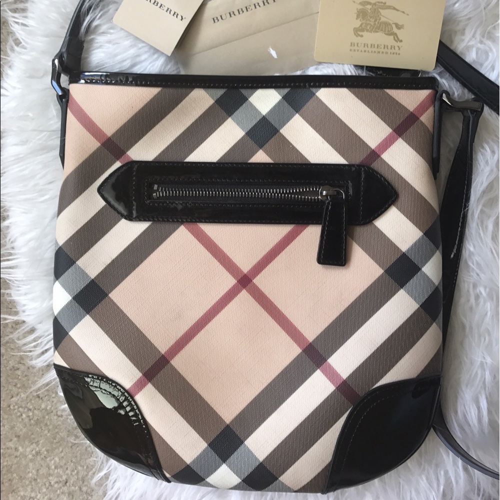 Authentic, gently used Burberry cross body bag