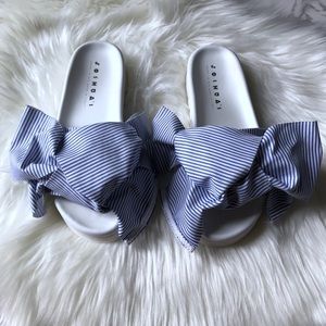 joshua sanders Shoes - Joshua sanders bow slides. authentic ! joshua sanders Shoes - Joshua sanders bow slides. authentic !