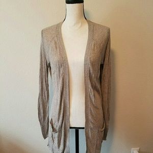Mossimo Beige Long Light Weight Cardigan