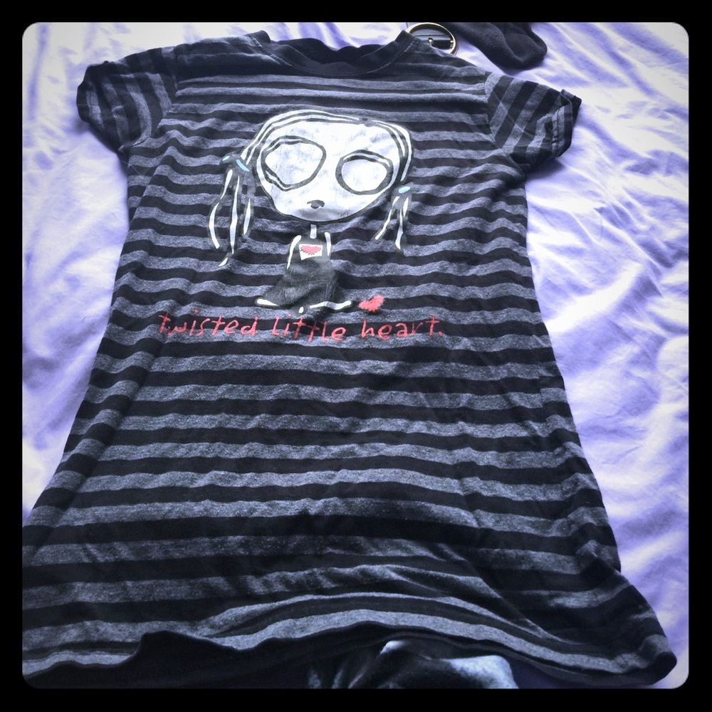 twisted Little Heart T Shirt