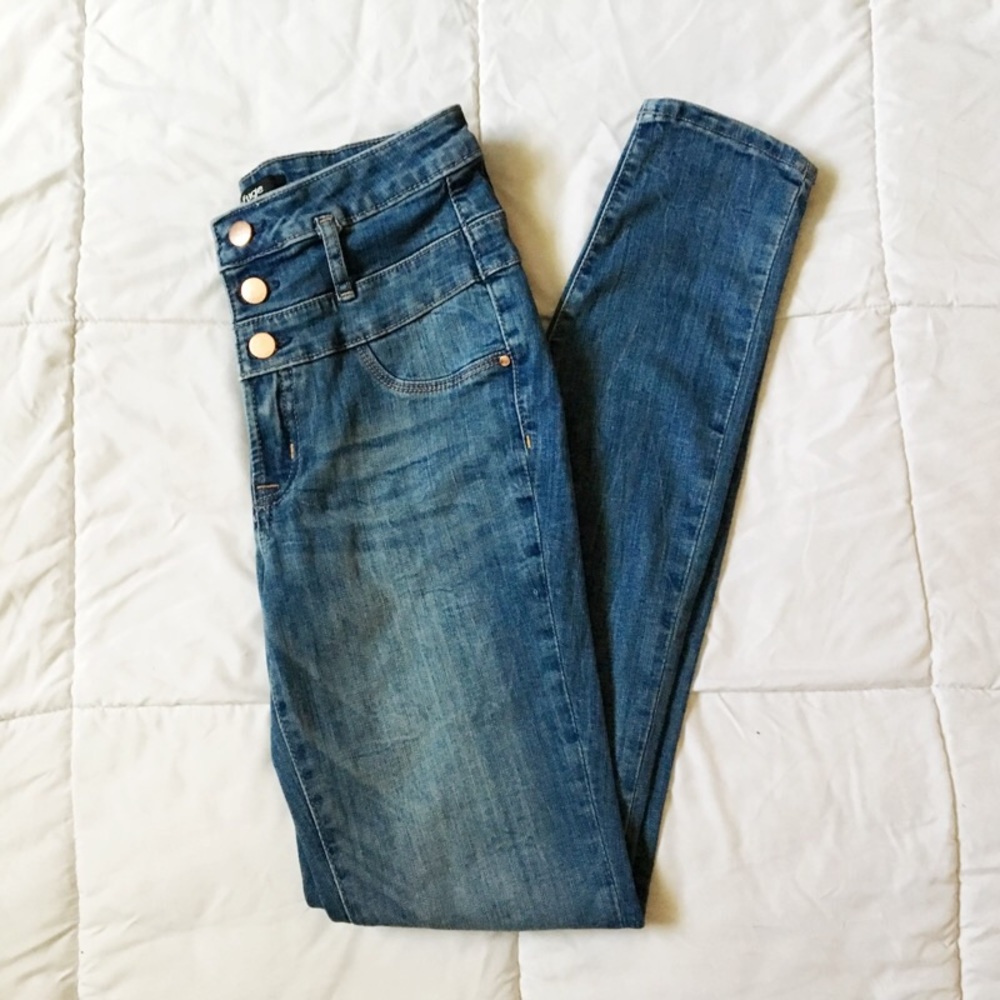 Charlotte Russe Refuge High-Waisted Jeans