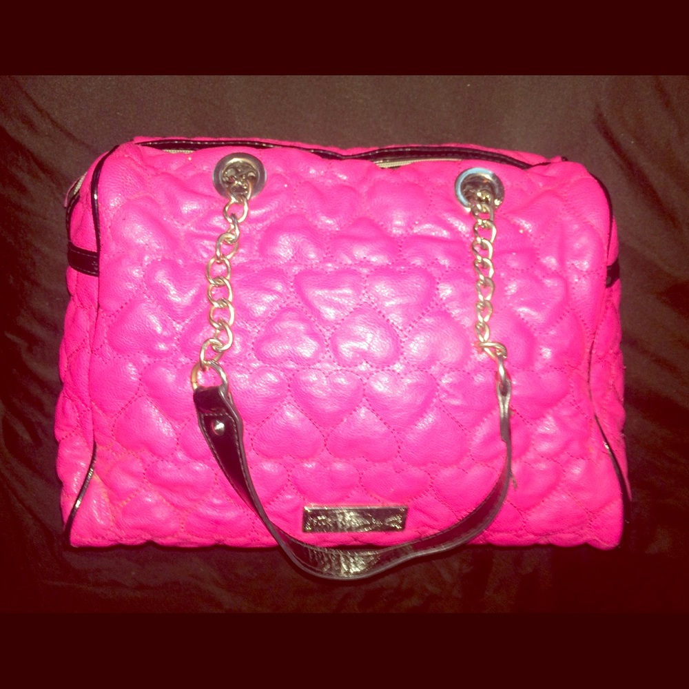 PINK and BLACK BETSY JOHNSON BAG